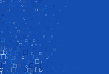 Light BLUE vector backdrop with dots, spots, cubes.