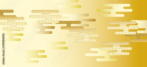 和柄イメージ背景イラスト 金 Wall Mural Wallpaper Murals ヨーグル 和柄イメージ背景イラスト 金 Wall Mural Wallpaper Murals ヨーグル