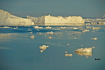 Icebergs in Disko Bay, Ilulissat, West Greenland