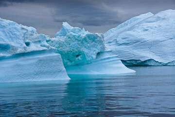 Icebergs in Disko Bay, Ilulissat, West Greenland