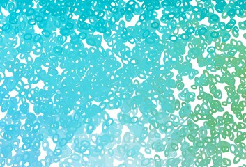 Fototapeta premium Light Blue, Green vector pattern with spheres.