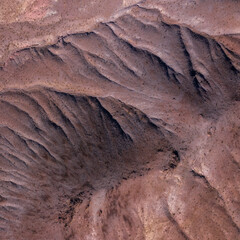 Aerial view on mountain pattern in Death valley
