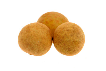  Fresh longan isolated on white background