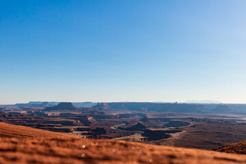 Naklejka premium A wide vista of Canyonlands National Park in Utah