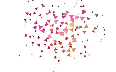 Light Red, Yellow vector pattern in polygonal style.
