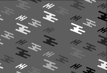 Light Silver, Gray vector pattern with narrow lines.