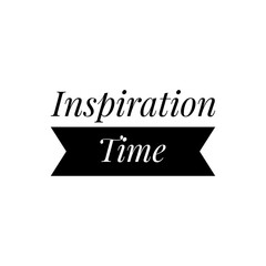 ''Inspiration time'' Lettering