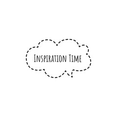 ''Inspiration time'' Lettering