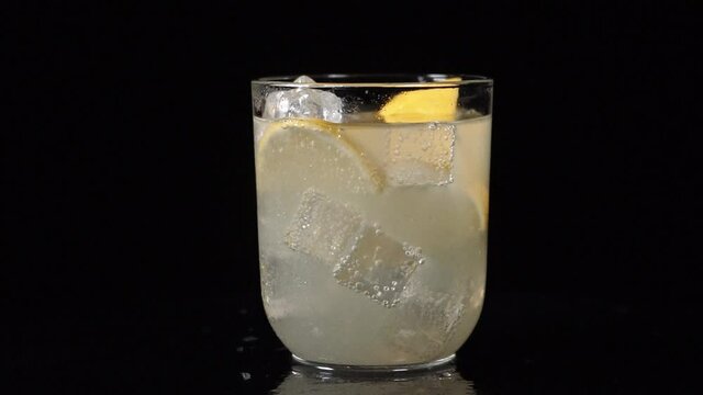 glass of soda ready to drink (product videography)