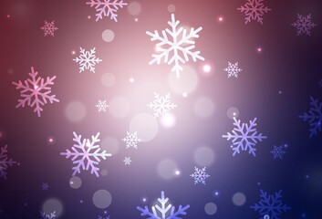 Dark Purple, Pink vector texture in birthday style.