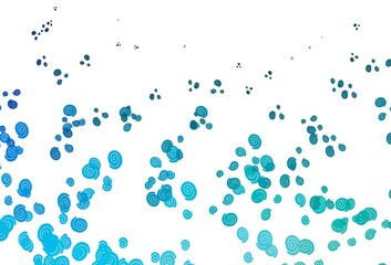 Light Blue, Green vector background with liquid shapes.