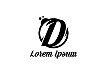 Obraz premium Letter D Minimal Monogram