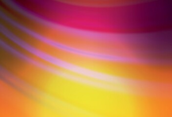 Light Pink, Yellow vector blurred bright texture.