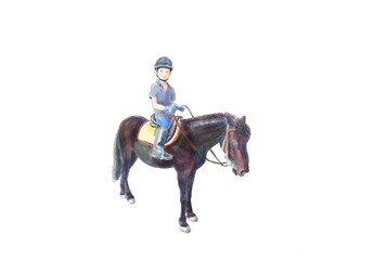 Fototapeta na wymiar Horse riding 