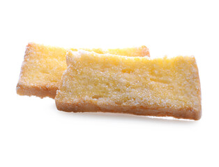 Toast isolated on white background