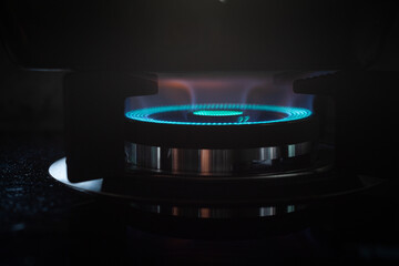 gas stove black and white color