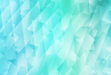 Light Green vector pattern in square style.