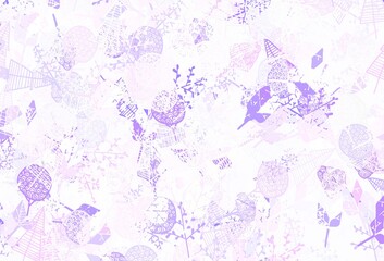 Light Purple, Pink vector abstract pattern with trees, branches.