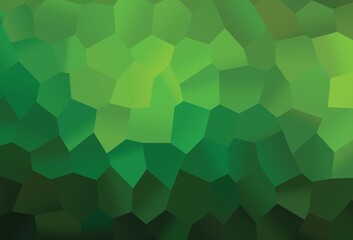 Fototapeta na wymiar Light Green vector layout with hexagonal shapes.