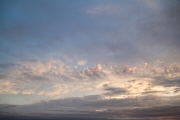 Fototapeta na wymiar Contrast sky sunset clouds texture background