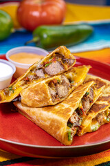 Juicy Steak Quesadilla detail