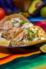 Three Juicy Chicken Tacos