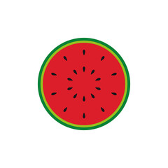 Watermelon icon design template vector isolated illustration
