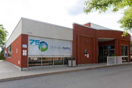 Burlington, Ontario, Canada - August 23, 2020: Burlington Hydro facility in Ontario, Canada. Burlington Hydro Inc. is an energy services company in the power distribution business