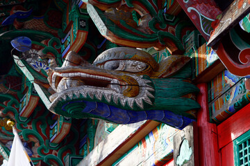 東京都西多摩郡　平井妙見宮七星殿の龍鼻