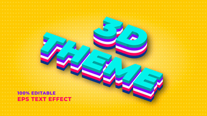 isometric 3d text effect