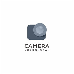 Logo Illustration Camera Sillhouette Vector Design