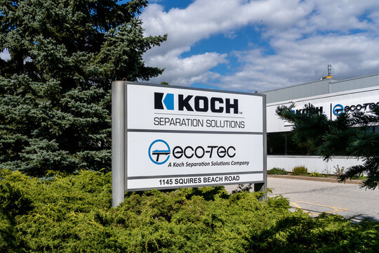 Pickering, On, Canada - September 20, 2020: Koch Separation Solutions (KSS) building in Pickering, Ontario, Canada. KSS) offers a growing portfolio of innovative liquid-solid separation technologies. 