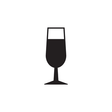 champagne glass icon symbol sign vector