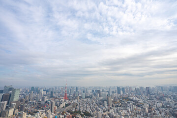 【六本木ヒルズより】東京都内、都市景観