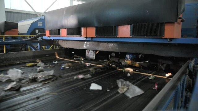 Automatic waste sorting machine.