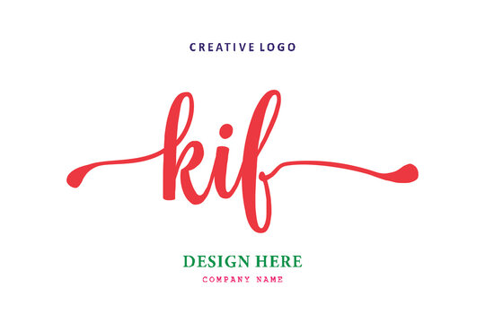 KIF lettering logo is simple, easy to understand and authoritative
