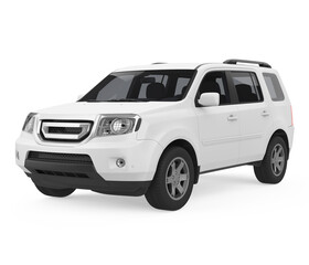 SUV Car Isolated