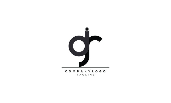 djr djs Abstract initial monogram letter alphabet logo design