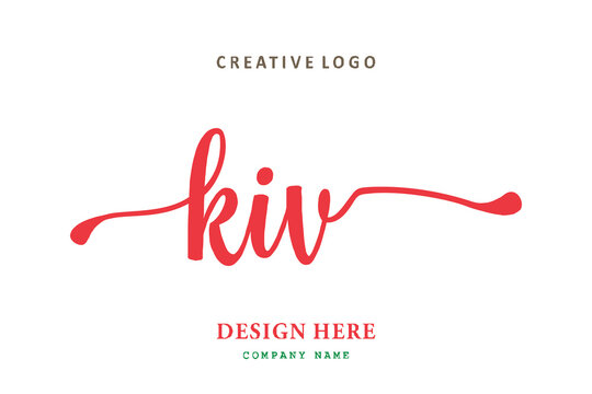 KIV lettering logo is simple, easy to understand and authoritative