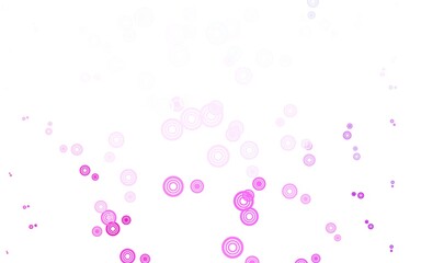 Light Purple, Pink vector template with circles.