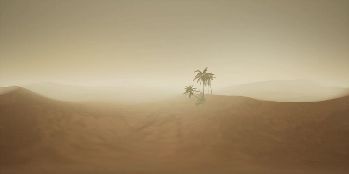 vr 360 camera moving above desert. ready for use in vr360 virtual reality