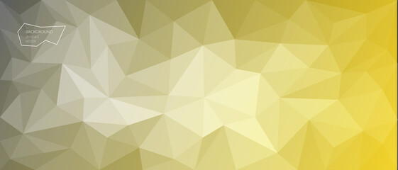 Obraz premium Vector abstract polygonal Ultimate Grey background. Illuminating geometric shapes. Low poly style. Transition from light to dark from the center. Banner, web design. Copyspace.