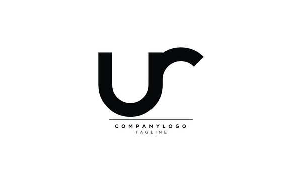 ur Abstract initial monogram letter alphabet logo design