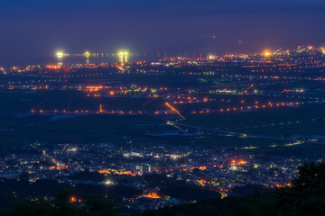 Fototapeta premium 城岱牧場からの函館裏夜景
