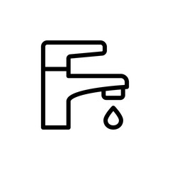 faucet icon, vector, design trendy