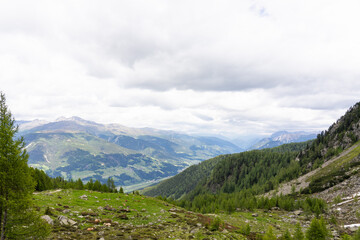 Fototapeta na wymiar Scenery in the european alps from the 