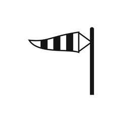 Cone meteorology windsock icon design. vector illustration