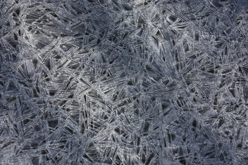 The original pattern was formed on the ice which has held down lake.