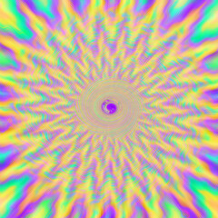 An abstract psychedelic starburst spiral background image.