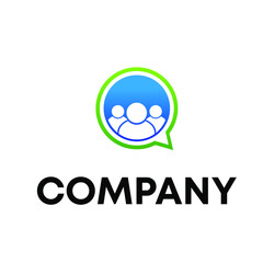 People Chat logo design